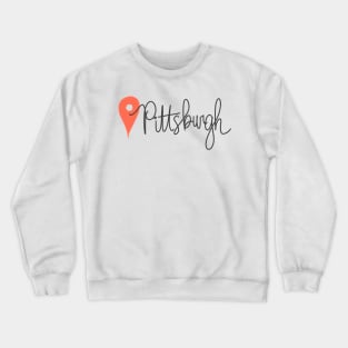 Pittsburgh Location Pin Crewneck Sweatshirt